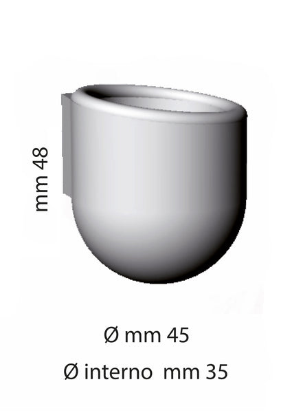 Cilindro - Vaso in Pietra Magnetico da Parete